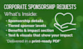 create a corporate sponsorship request for your nonprofit