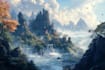 do fantasy landscapes and scenery art
