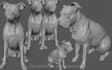 create realistic 3d dog model custom pet figurine stl, 3d printing collectibles