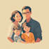 create your vector family portrait art for you