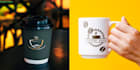 design premium coffee and tea label, packaging,