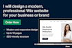 design and redesig a modern, professional wix website for your business or brand