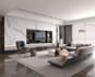 design 3d apartment interior, residential complex, multi family house, rentals