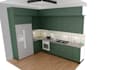 kitchen design dimensions threed model