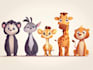 do professional animal cartoon character