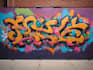 manually design graffiti street art canvas