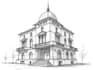 draw architectural sketch of buildings