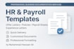 provide HR and payroll documents along with customization