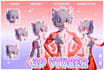 create 3d character model for vtuber, anime, 3d rigging, vrc avatar, vroid model