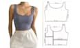 draw sewing pattern with grading and marking digital textile clothing pattern