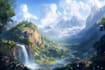 do fantasy landscapes and scenery art