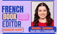 do french book editing proofread typeset format for kdp ebook publishing