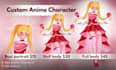 draw your custom anime visual novel character