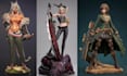 sculpt, 3d print and paint custom anime figure model statues stl resin printing