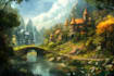design stunning fantasy landscape