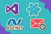 create a responsive landing page in react or aspnet