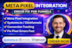 setup systeme io, clickfunnels, ghl meta pixel integration and error fixes