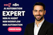 build n8n ai agent, n8n automation, ai voice agent, crm workflow api integration