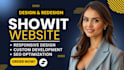 design and redesign showit website, customize showit template, showit expert