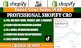 improve shopify conversion rate with expert cro shopify store audit, shopify cro