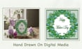 illustrate hand drawn custom greeting and invitation card design