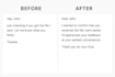 rewrite your business emails and documents for professional impact