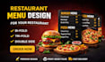 do restaurant menu design food menu digital menu board design restaurant