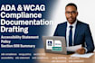 draft your ada, wcag, and section 508 compliance policy, accessibility statement