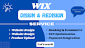 design and redesign wix website wix expert wix development ecommerce store setup