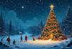 draw greeting, christmas, birthday card, postcard