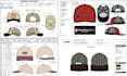 do hat and cap tech pack, bucket hat, trucker, dad cap with flat sketch design