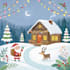 create a beautiful illustrated christmas card