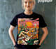 create linocut t shirt design for brands
