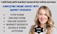 help with market research by completing online surveys
