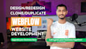 build a custom webflow website with animations and cms