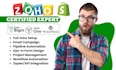 setup zoho bigin workflow zoho one CRM API  integration with shopify wordpress