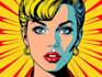 create a bold pop art or comic style portrait