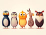 draw an eyecatchy mascot, animal cartoon character