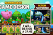 create 2d, 3d game dev, video games, using cocos2d or unity for mobile and PC