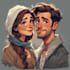 make couple portrait illustration