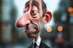 draw artistic cartoon caricatures