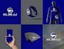 design modern electrical solar panel, energy and power logo