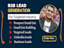 do b2b lead generation, prospect list and linkedin lead generation