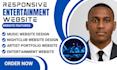dj website music website development entertainment website nightclub website