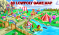 design 3d lowpoly fantasy game map, world map, game environment, vr map, rpg map