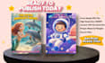 design kids book cover and interior for KDP