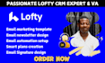 lofty email newsletter template lofty CRM email automation lofty CRM smart plans