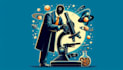 design microscope science isolated logo bonus free editible file
