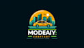 make modern taxi car logo with satisfaction guaranteed