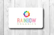 do impressive hand drawn retro badge and rainbow logo design